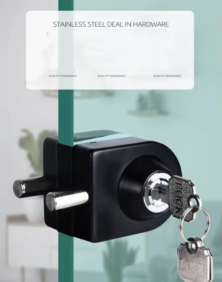 Window Lock Bar - Bezramkowa zamka do drzwi z hartowanego