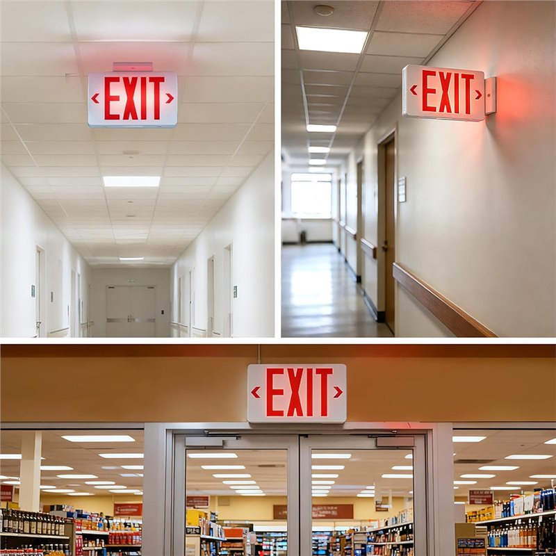 Emergency Exit Sign - [NOŚNY PRODUKT! A25P] Czerwona tablica wyjścia