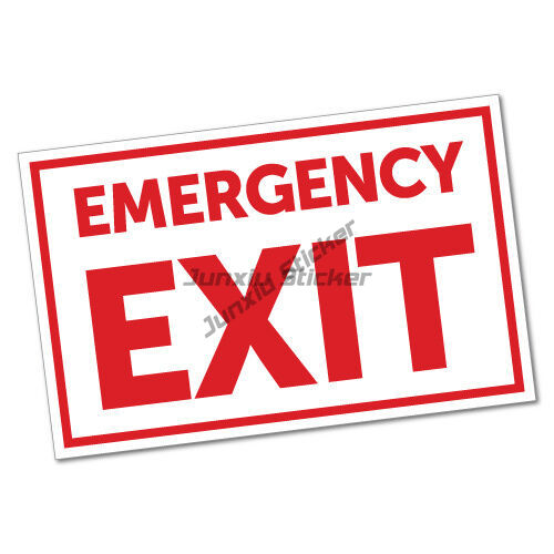Emergency Exit Sign - Naklejki ewakuacyjne naklejki znak bezpieczeństwa okluzji