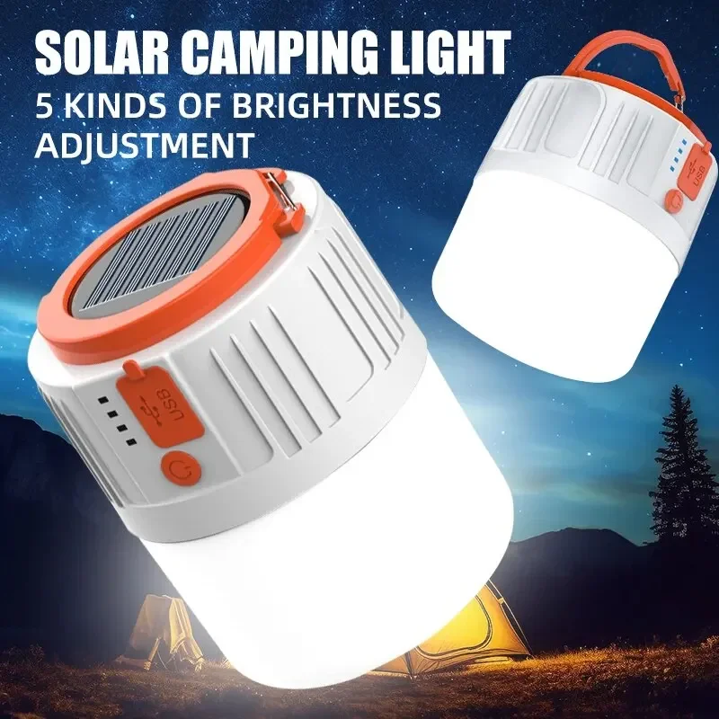 Power Outage Light - Lampa solarna LED z ładowaniem USB,