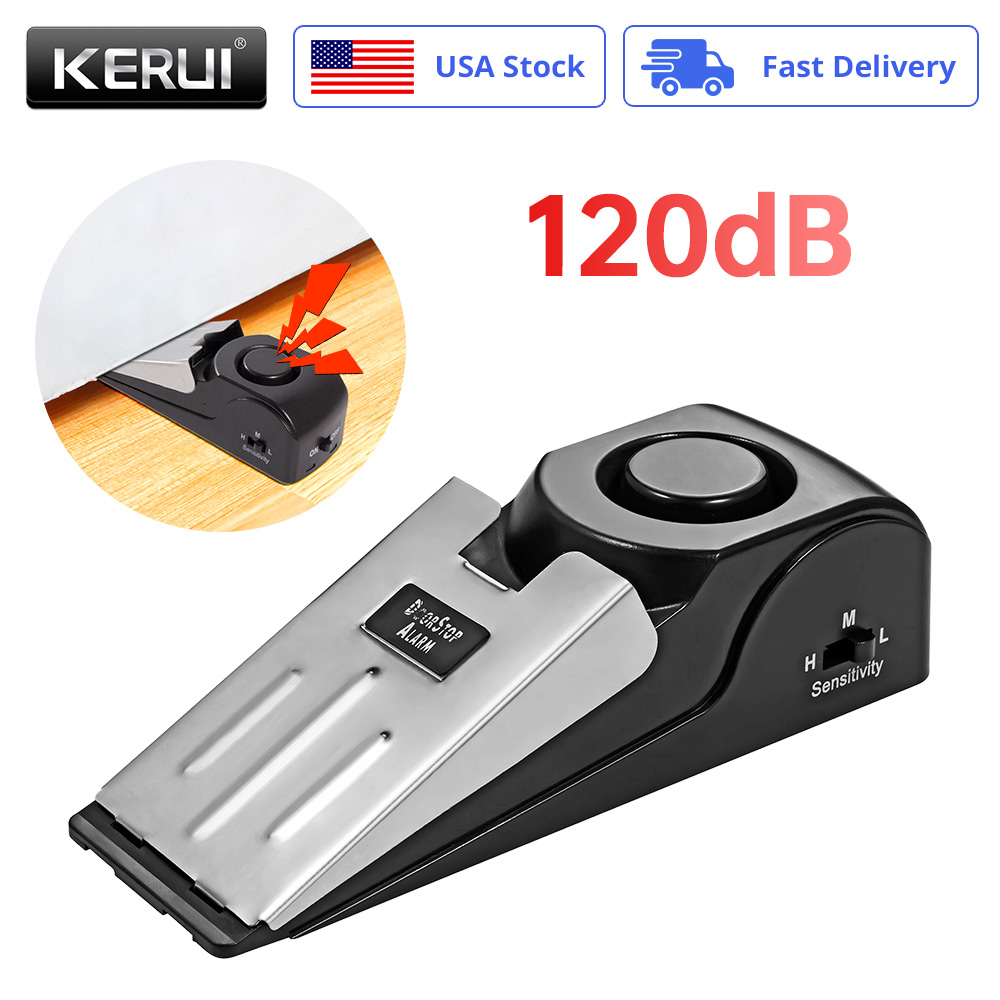 Door Stop Alarm - Bezprzewodowy alarm antykradzieżowy do drzwi 125dB,