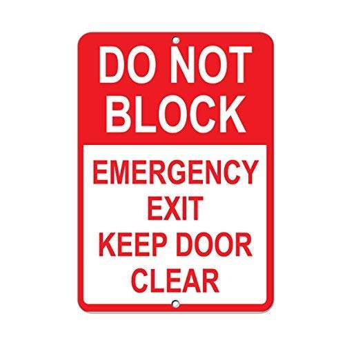 Emergency Exit Sign - Metalowy znak Vincenicy, świetny aluminiowy znak