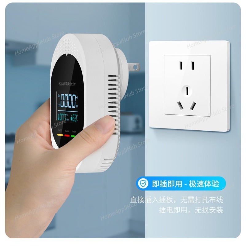 Detektor 4 w 1 z pomiarem temp – Co Detector Plug recenzja i cena