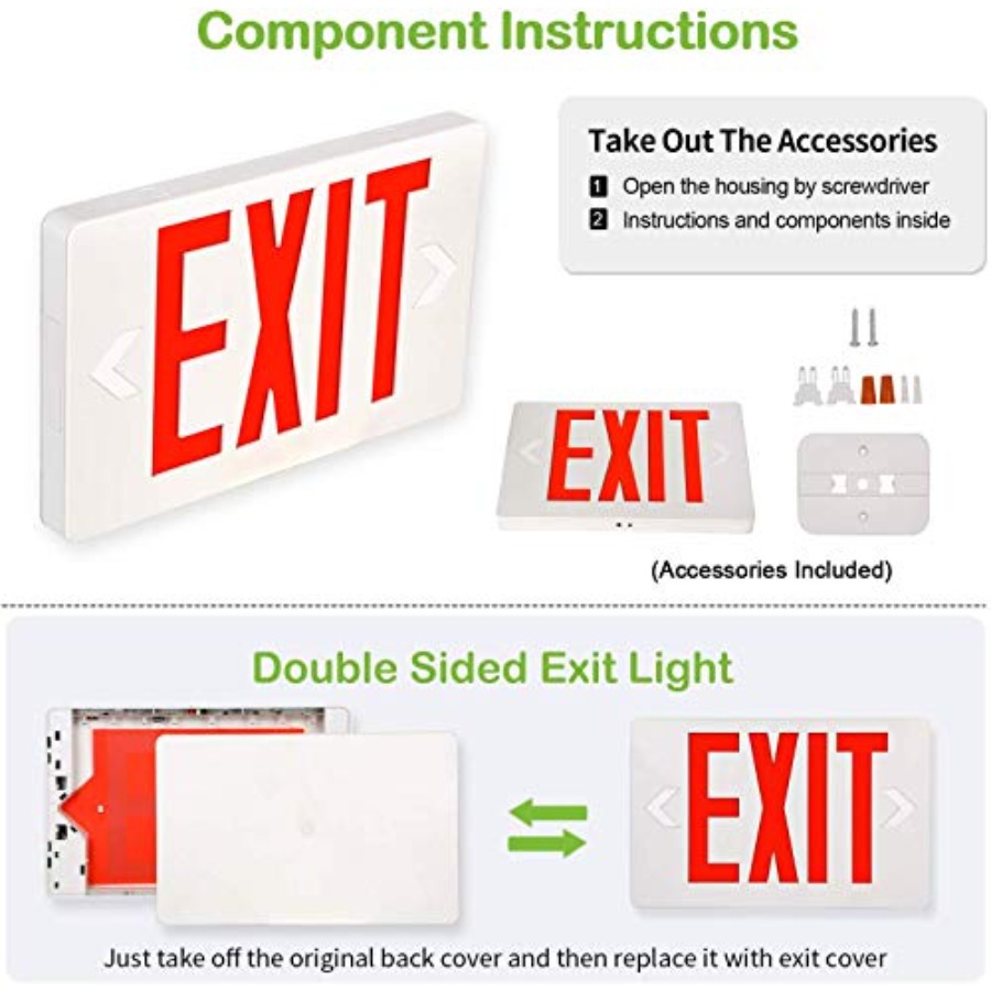 Ultra cienkie LED-owe znaki wy – Emergency Exit Sign recenzja i cena