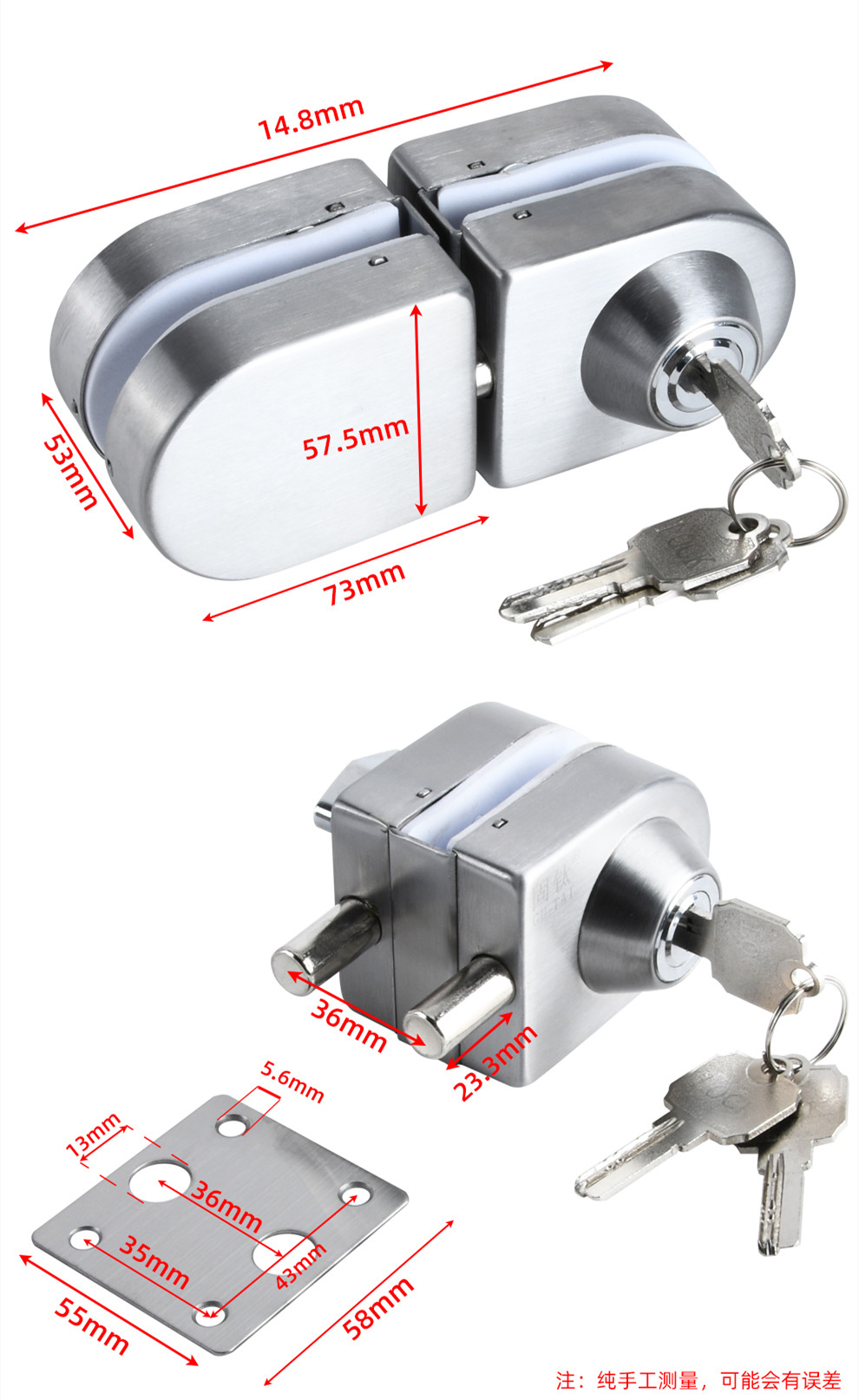 Bezramkowa zamka do drzwi z ha – Window Lock Bar recenzja i cena