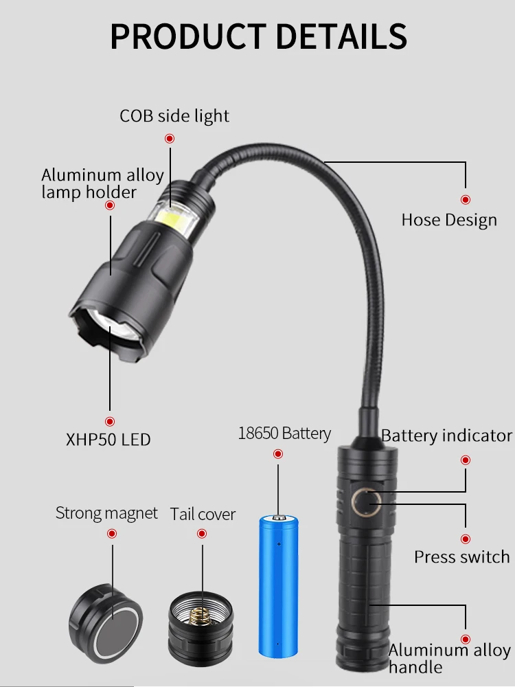 Latarka LED XHP50 ładowana prz – Power Outage Light recenzja i cena
