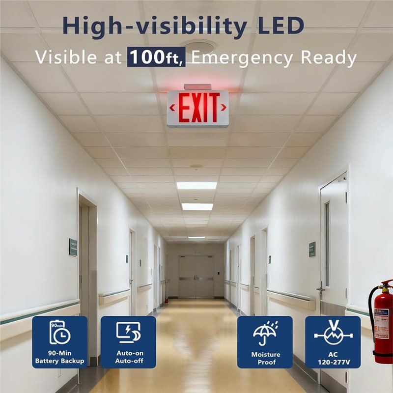 [NOŚNY PRODUKT! A25P] Czerwona – Emergency Exit Sign recenzja i cena